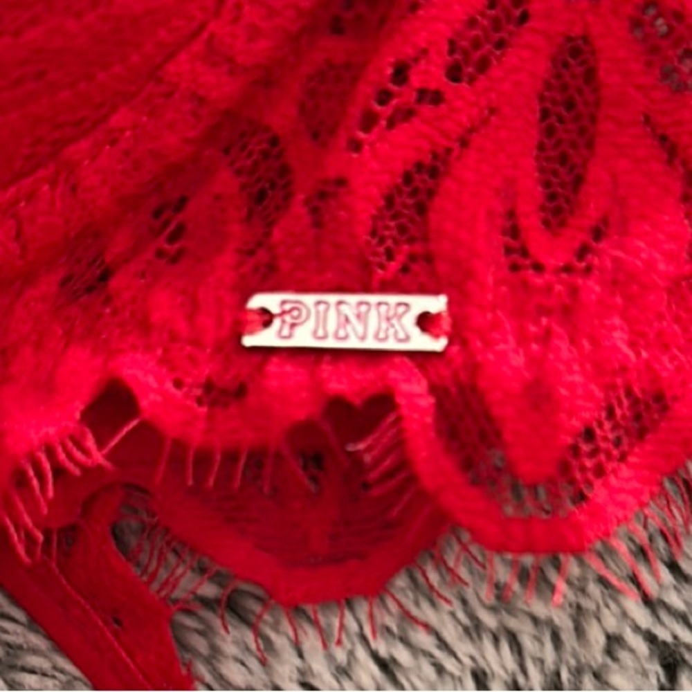 VS Pink Red Lace Bra - Picture 5 of 5